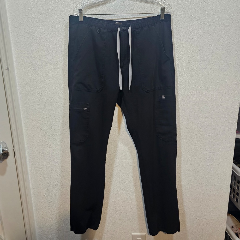 Figs Technical Collection Black Scrub Pants Size Large